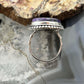 Sterling Silver Southwestern Style Oval Charoite Decorated Ring Size 7 For Women