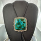 Sterling Silver Southwestern Style Square Azurite Malachite Bolo Tie For Men