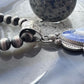 Sterling Silver Southwestern Style Teardrop Plume Doublet Agate Decorated Pendant For Women
