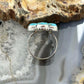 Sterling Silver Southwestern Style Mohave Turquoise Cluster Ring Size 6.75 For Women
