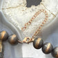 Copper 12 mm Navajo Pearl Beads Length 18"-22" Necklace For Women