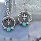 Carolyn Pollack Sterling Silver Turquoise Naja Dangle Earrings For Women