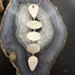 Sterling Silver Southwestern Style Kingman Turquoise Lariat Necklace For Women #2
