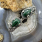 Carolyn Pollack Sterling Silver Malachite Decorated Hinged Bracelet For Women