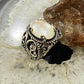 Carolyn Pollack Sterling Silver Oval Mother of Pearl & Quartz Decorated Doublet Ring For Women