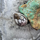 Sterling Silver Southwestern Style Teardrop Wild Horse Decorated Ring Size 6.75 For Women