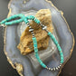 Sterling Silver Southwestern Style Turquoise Beads & Sterling Beads 18"-20" Necklace For Women