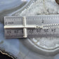 Vintage Sterling Silver Unisex Cross Pendant With 24" Link Chain Necklace