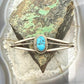 Vintage Native American Silver Natural Turquoise Split Shank Bracelet For Women
