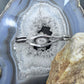 Vintage Signed Native American Sterling Silver Oval Onyx Decorated Bracelet For Women
