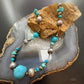 Carolyn Pollack Sterling Turquoise,Liquid Silver,Swirl Spindle 20" Necklace For Women