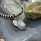 Sterling Silver Southwestern Style Teardrop Golden Hill Turquoise Leaves Pendant For Women #1