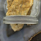 Sterling Silver Flexible & Adjutable Woven Decorated Fashion Bracelet For Women
