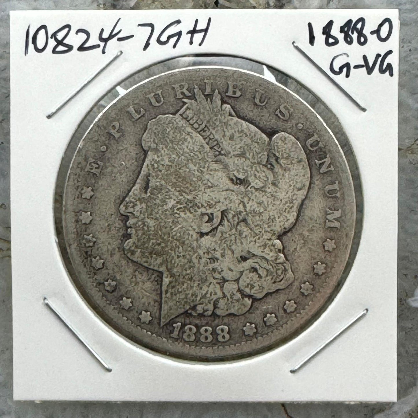 1888-O US 90% Morgan Silver Dollar G-GV #10824-7GH