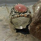 Carolyn Pollack Vintage Sterling Silver Oval Rhodonite Decorated Ring For Women