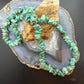 Vintage Native American Rough Turquoise 24" Necklace For Women