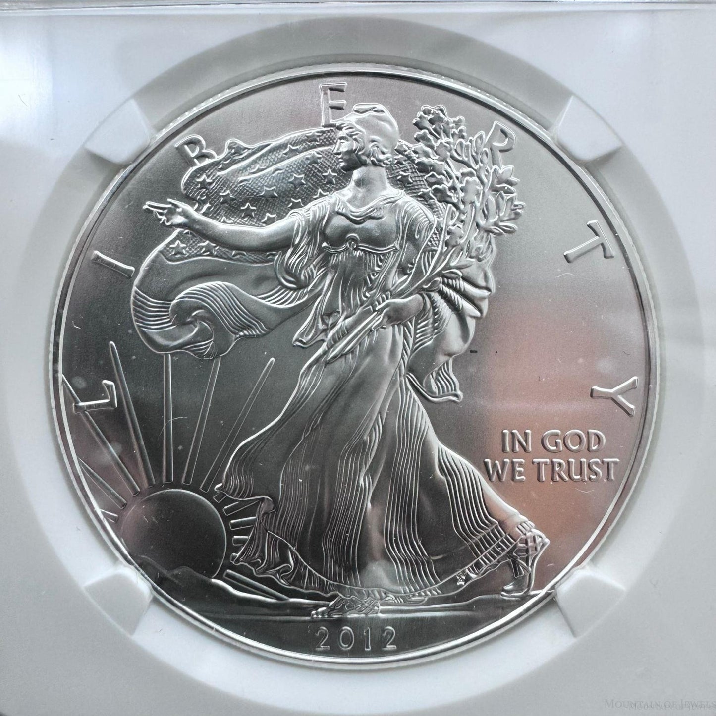 2012 US 1.0oz.999 Fine Silver American Silver Eagle NGC MS69 #3777844-360EX