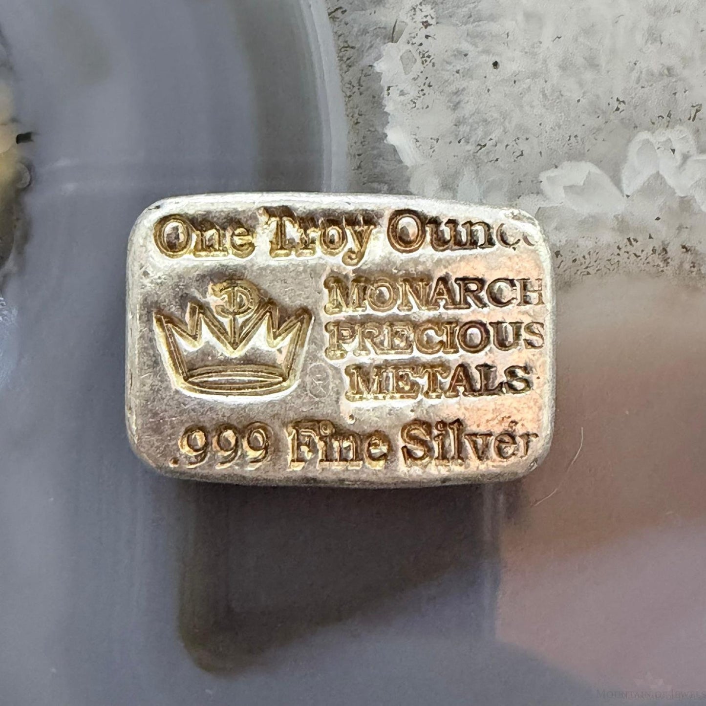 US .999 One Ounce Self Poured Bar by Monarch Precious Metals