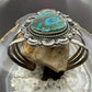 Sterling Silver Southwestern Style Teardrop Azurite Malachite Bracelet For Women