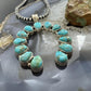 Sterling Silver Southwestern Style Turquoise Decorated Naja Pendant For Women