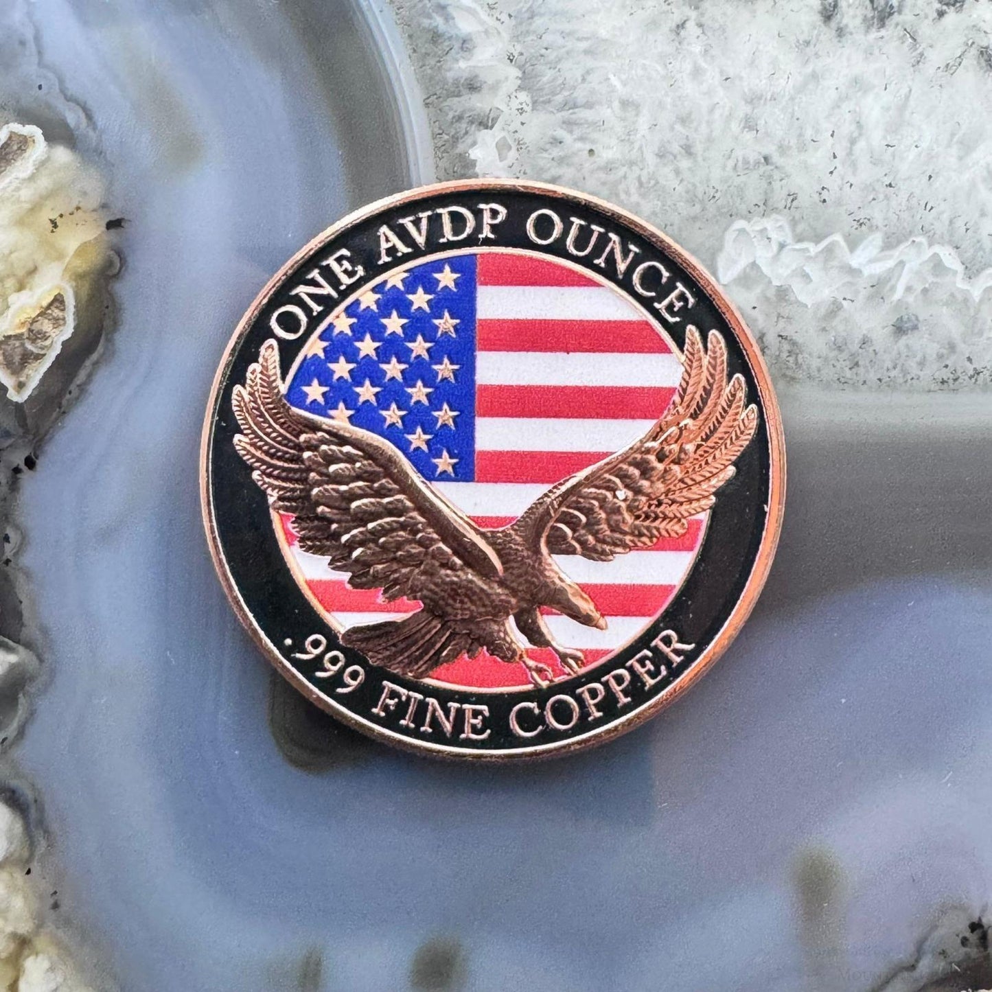 American Prospector One AVDP Ounce .999 Colorized Fine Copper Mint