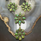 Sterling Silver Southwestern Style Sonora Gold Turquoise Cluster 19" Necklace For Women