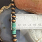 Southwestern Style Copper 8mm Navajo Pearl Beades & Turquoise 18"-20" Necklace For Women