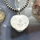 Sterling Silver Southwestern Style Lapis Heart Shape Pendant For Women