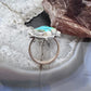 Sterling Silver Southwestern Style 3 Sonora Gold Turquoise Adjustable Ring For Women
