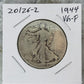 1944 US Walking Liberty Half Dollar 90% Silver VG-F #20126-2