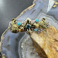 Carolyn Pollack Sterling Silver & Brass Turquoise & Blue Topaz Birds Bracelet For Women