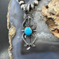 Eva & Linberg Billah Native American Sterling Silver Sandcast Turquoise Unisex Pendant