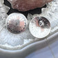 Native American Sterling Round Stamped Floral Concho Stud Earrings For Women