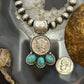 Genuine 1942 90% Silver Mercury Dime Coin Mohave Turquoise Unisex Pendant