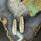 Anthony Gatewood Sterling Silver & Turquoise Bead Feather Dangle Earrings For Women