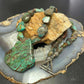 Vintage Chunky Natural Turquoise Stone w/Natural Turquoise Necklace For Women