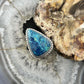 Sterling Silver Southwestern Style Teardrop Shattuckite Ring Size 6.75 For Women