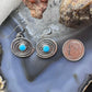 Brad Panteah Sterling Silver Circle of Life Turquoise Dangle Earrings For Women