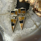 David Rosales Sterling Silver Native Earth Multi Stone Inlaid Earrings For Women