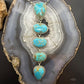 Sterling Silver Southwestern Style Kingman Turquoise Lariat Necklace For Women #1