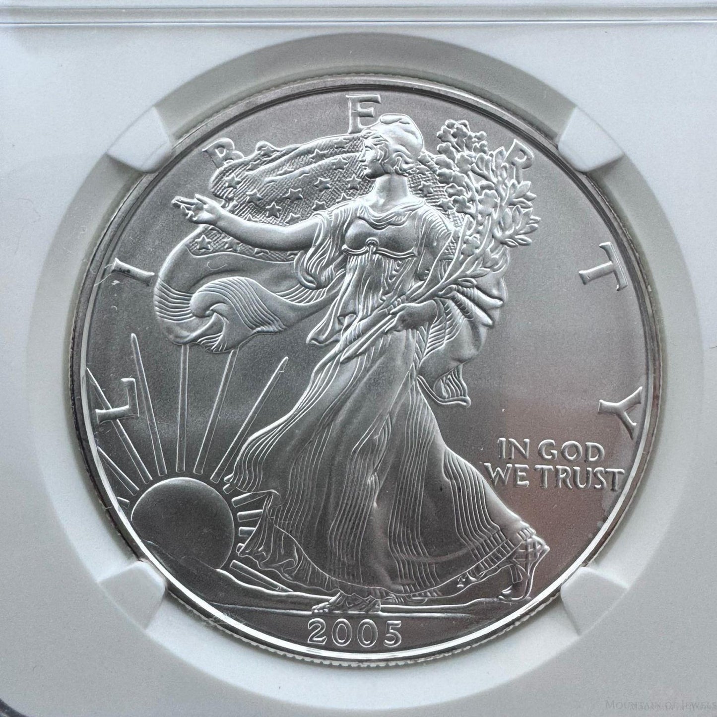 2005 US American Silver Eagle .999 Fine Silver NGC MS69 #6076808-037