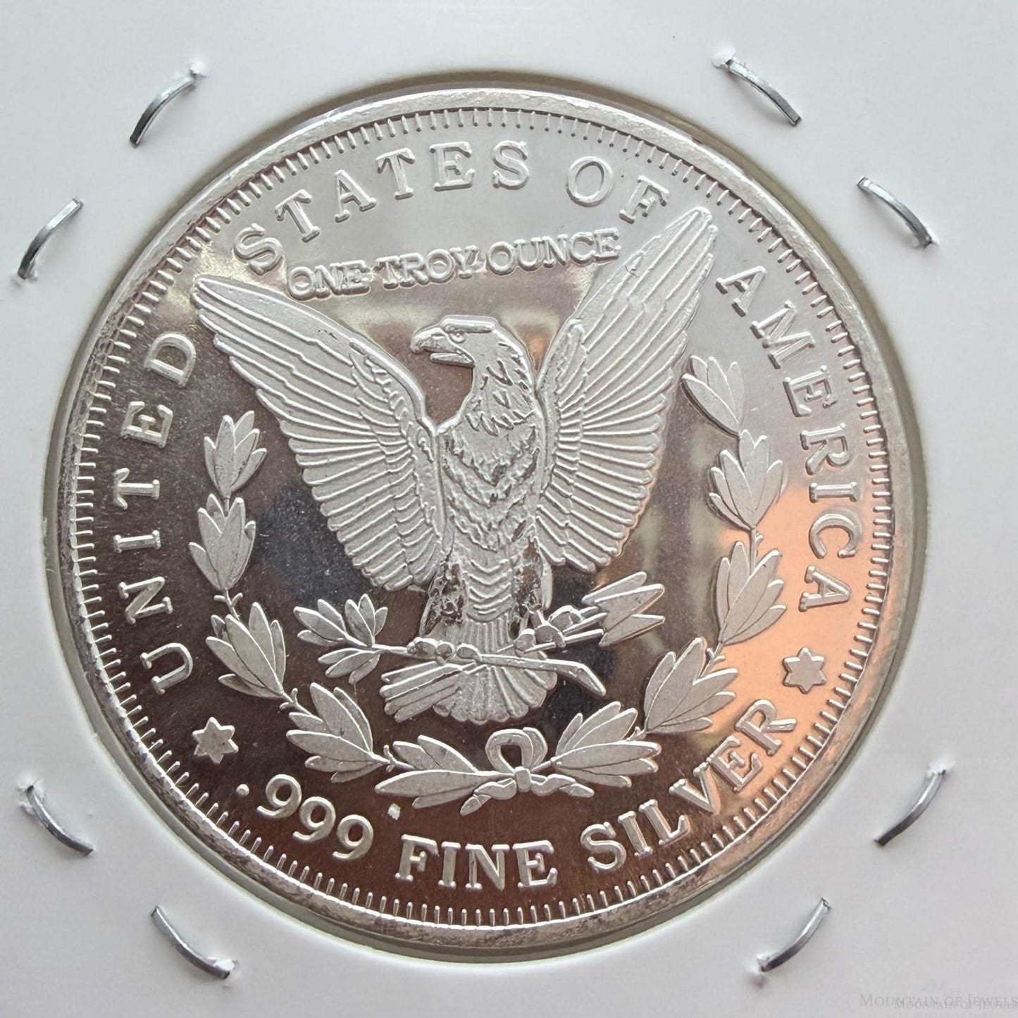2016 1.0 Troy Ounce .999 Pure Silver Morgan Design Round #61226-6LX