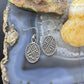 Noah Pajarito Santo Domino Sterling Silver Tufa Cast Native Design Dangle Earrings For Women