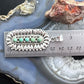 Sterling Silver Southwestern Style Turquoise &Silver Teardrop Cluster Pendant For Women