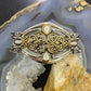 Carolyn Pollack Sterling Silver & Brass 2 Mother of Pearl Decorated Bracelet For Women.