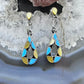 Emma Bowekaty Sterling Silver Multistone Zuni Inlay Dangle Earrings For Women #1