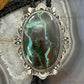 Sterling Silver Southwestern Style Large Chrysocolla Decorated Bolo Tie For Men
