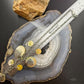Carolyn Pollack Sterling MOP Disc, Peridot, Concho 19" Twisted Rope Necklace
