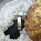 Sterling Silver Southwestern Style Teardrop Turquoise Adjustable Ring For Women