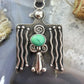 Alonzo Mariano Sterling Silver Turquoise Decorated Thunderbird Unisex Pendant